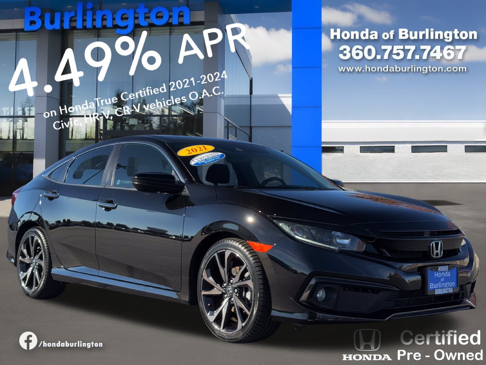 Used 2021 Honda Civic Sport image 10