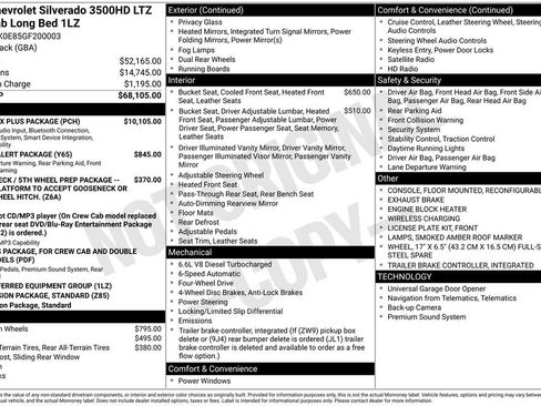 Used 2016 Chevrolet Silverado 3500 LTZ w/ Duramax Plus Package image 1