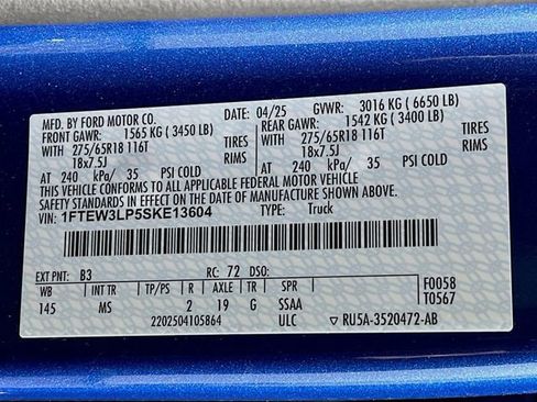 Used 2025 Ford F150 XLT w/ Equipment Group 301A Standard image 26