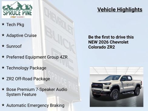 New 2026 Chevrolet Colorado ZR2 w/ Technology Package AWD/4WD image 5