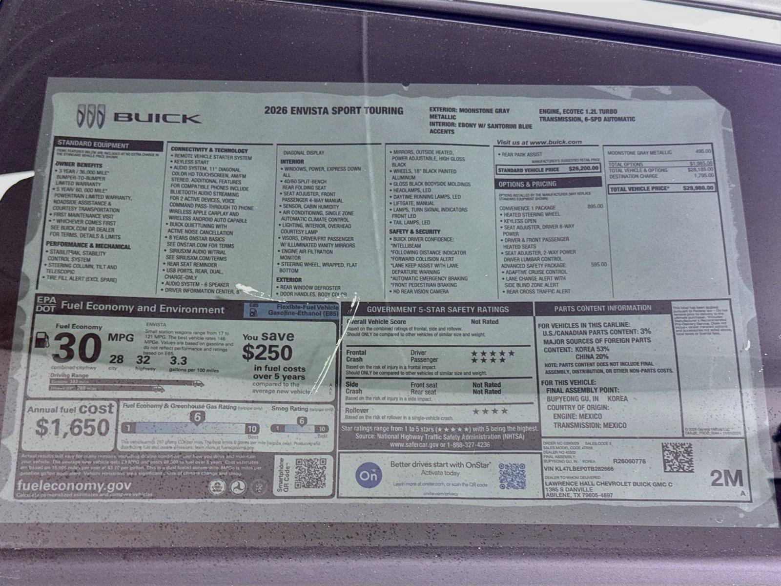 New 2026 Buick Envista Sport Touring w/ Convenience I Package FWD image 19