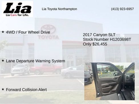 Used 2017 GMC Canyon SLT w/ Driver Alert Package AWD/4WD image 14