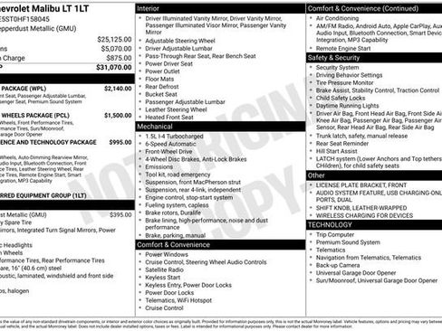Used 2017 Chevrolet Malibu LT w/ Leather Package FWD image 39