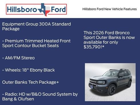 New 2026 Ford Bronco Sport Outer Banks w/ Outer Banks Tech Package+ AWD/4WD image 5