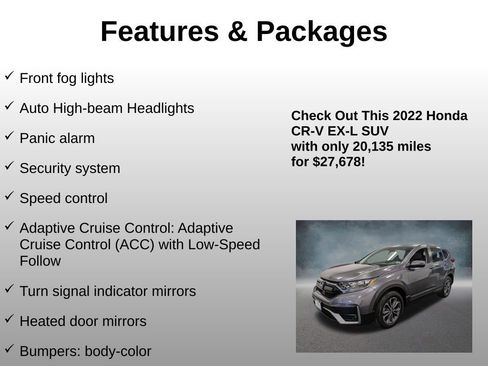 Certified 2022 Honda CR-V EX-L image 24