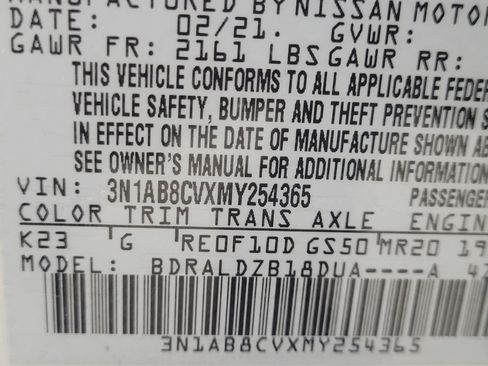 Used 2021 Nissan Sentra SV FWD image 33