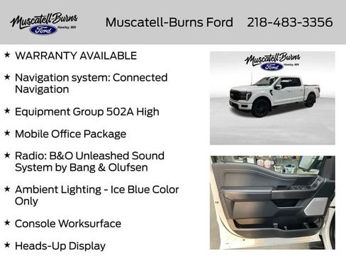Used 2025 Ford F150 Lariat w/ Equipment Group 502A High AWD/4WD image 14