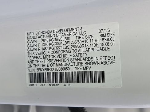 New 2026 Honda Passport RTL image 9