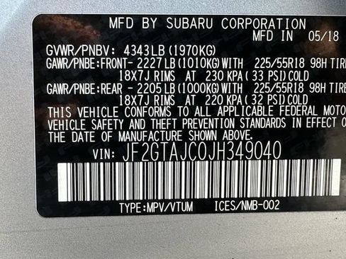 Used 2018 Subaru Crosstrek 2.0i Limited w/ Popular Package #2 AWD/4WD image 33