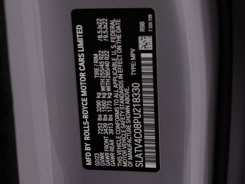 Certified 2023 Rolls-Royce Cullinan w/ Dark Exterior Package AWD/4WD image 57