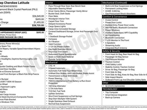 Certified 2019 Jeep Cherokee Latitude w/ Popular Appearance Group image 7