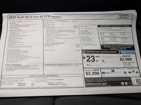 New 2025 Audi Q3 2.0T Premium image 18