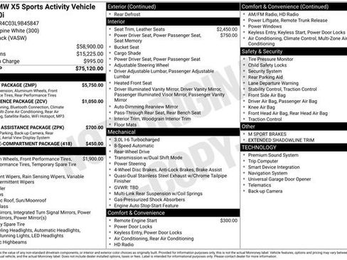 Used 2020 BMW X5 sDrive40i w/ M Sport Package RWD image 3