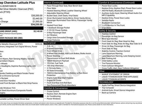 Used 2021 Jeep Cherokee Latitude Plus w/ Sun & Sound Group FWD image 15