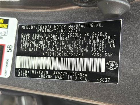 Used 2024 Toyota Camry LE w/ Cold Weather Package AWD/4WD image 26