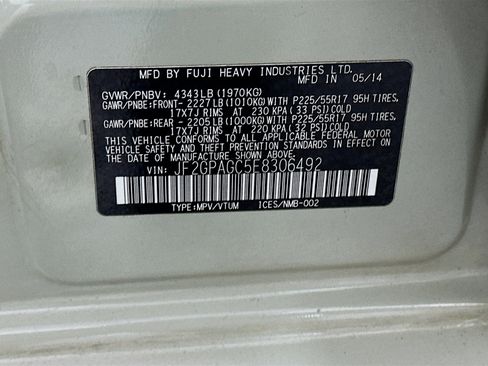 Used 2014 Subaru Crosstrek 2.0i Limited image 12