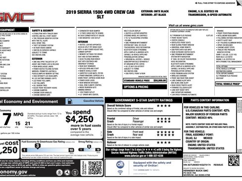 Used 2019 GMC Sierra 1500 SLT w/ SLT Premium Plus Package image 4