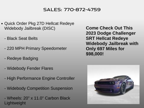 Used 2023 Dodge Challenger SRT Hellcat image 5
