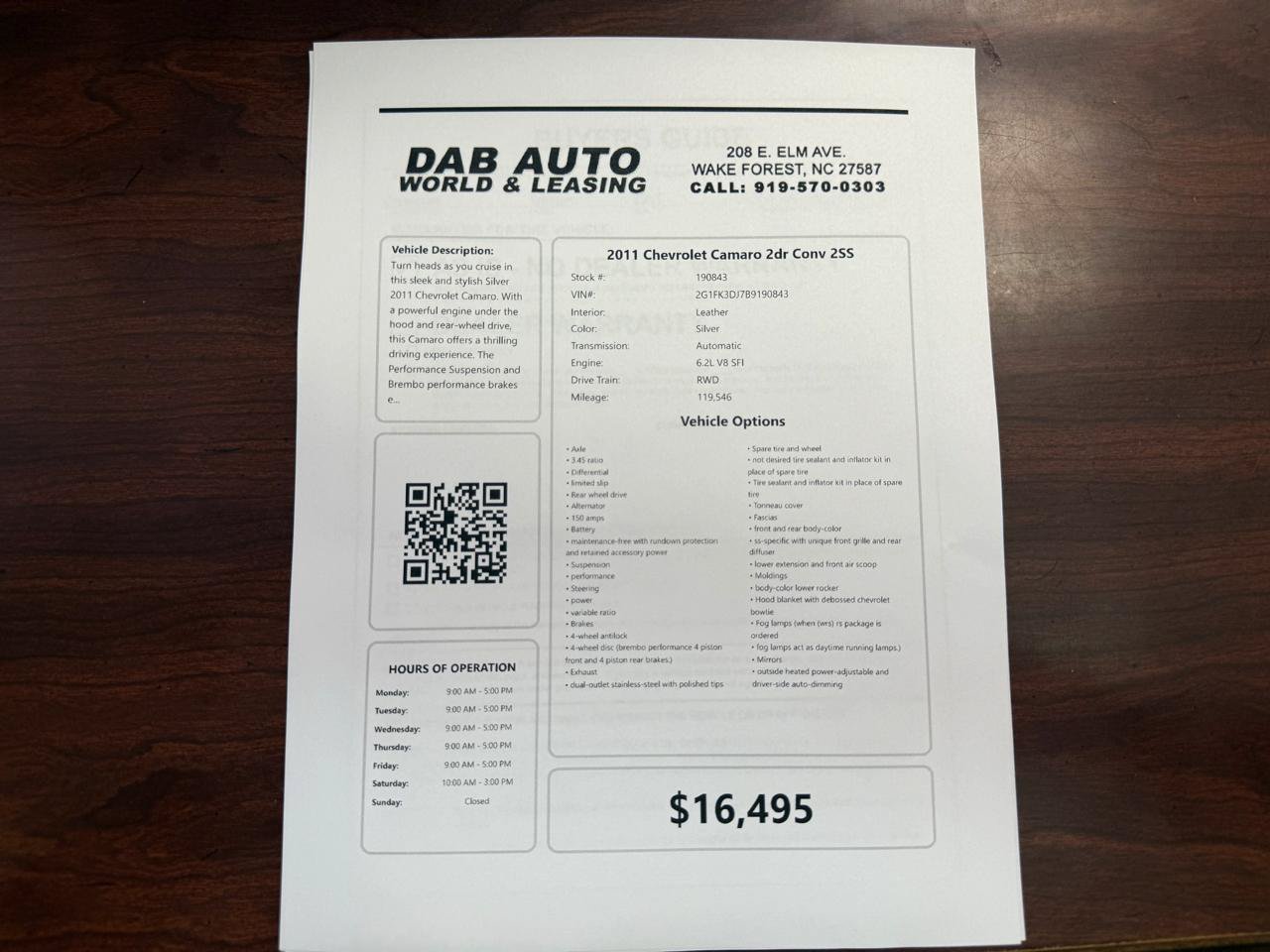 Used 2011 Chevrolet Camaro SS w/ RS Package RWD image 26