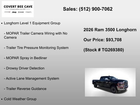 New 2026 RAM 3500 Longhorn image 18