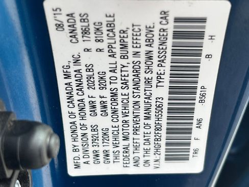 Used 2015 Honda Civic EX image 23