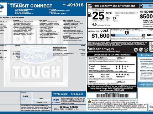 Used 2021 Ford Transit Connect XL FWD image 20