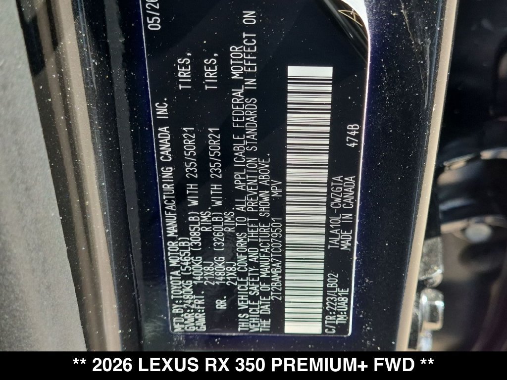 New 2026 Lexus RX 350 Premium Plus FWD image 18