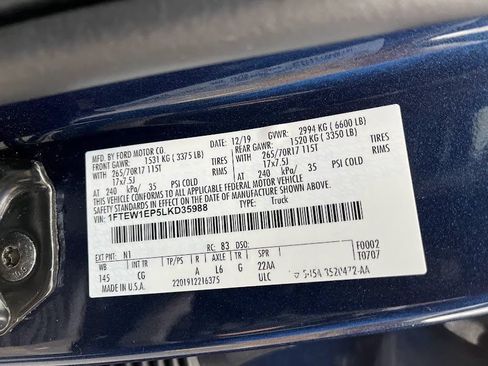 Used 2020 Ford F150 XL w/ XL Power Equipment Group AWD/4WD image 7