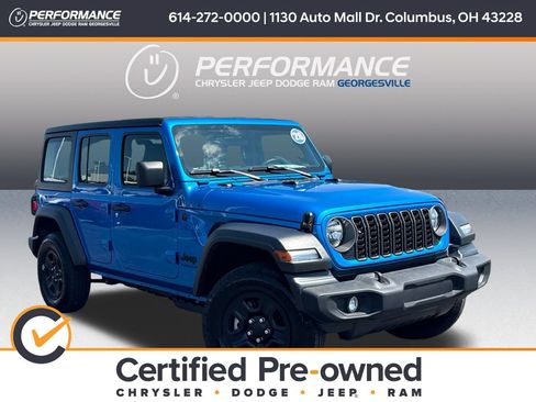 Certified 2026 Jeep Wrangler Unlimited Sport AWD/4WD image 1