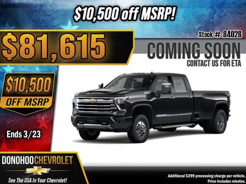 New 2026 Chevrolet Silverado 3500 High Country image 1