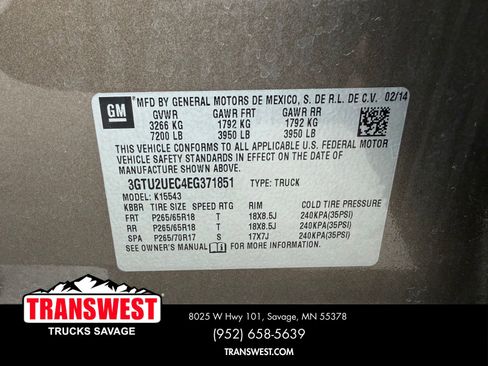 Used 2014 GMC Sierra 1500 SLE w/ SLE Value Package AWD/4WD image 25