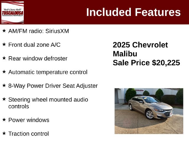 Certified 2025 Chevrolet Malibu LT FWD image 12