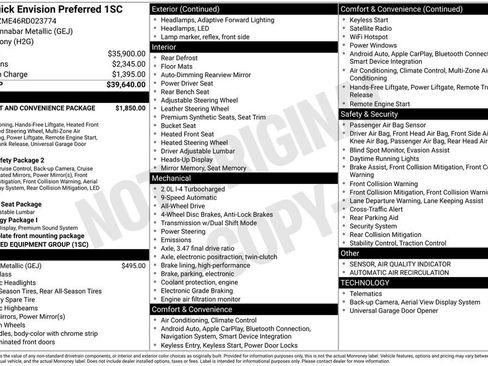 Used 2024 Buick Envision Preferred image 2
