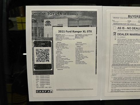 Used 2021 Ford Ranger XL w/ Equipment Group 101A High image 24