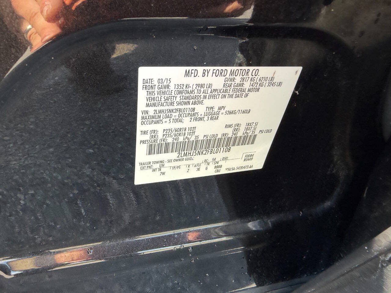 Used 2015 Lincoln MKT AWD image 47