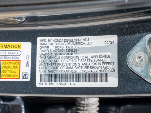 Used 2024 Honda Accord EX image 36