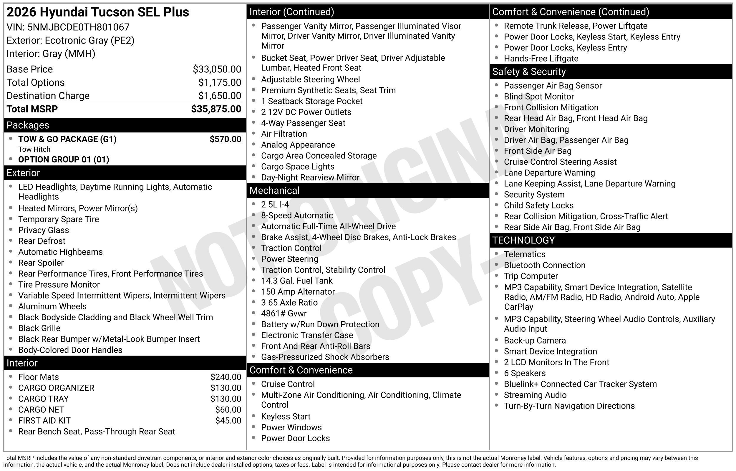 New 2026 Hyundai Tucson SEL AWD/4WD image 30