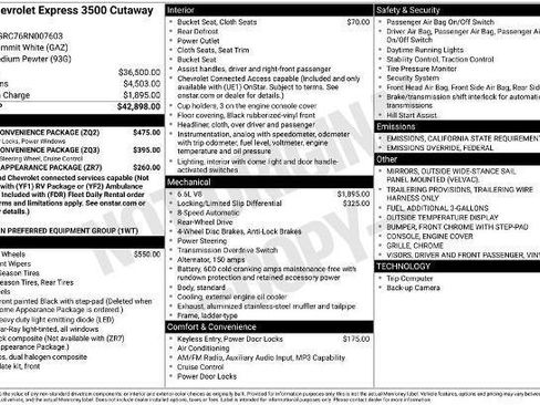 New 2024 Chevrolet Express 3500 w/ Power Convenience Package image 53
