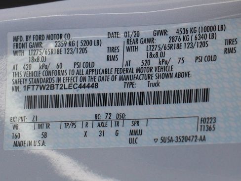 Used 2020 Ford F250 Lariat w/ Lariat Value Package AWD/4WD image 51