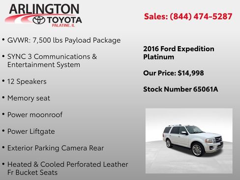 Used 2016 Ford Expedition Platinum image 3