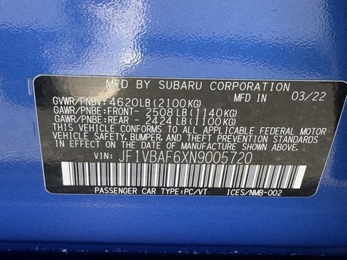 Used 2022 Subaru WRX Premium image 43