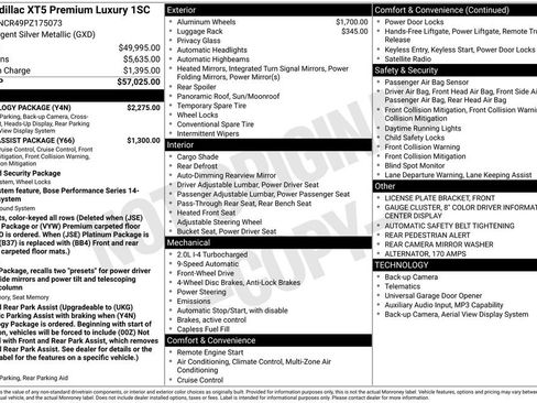 Certified 2023 Cadillac XT5 Premium Luxury w/ Technology Package FWD image 46