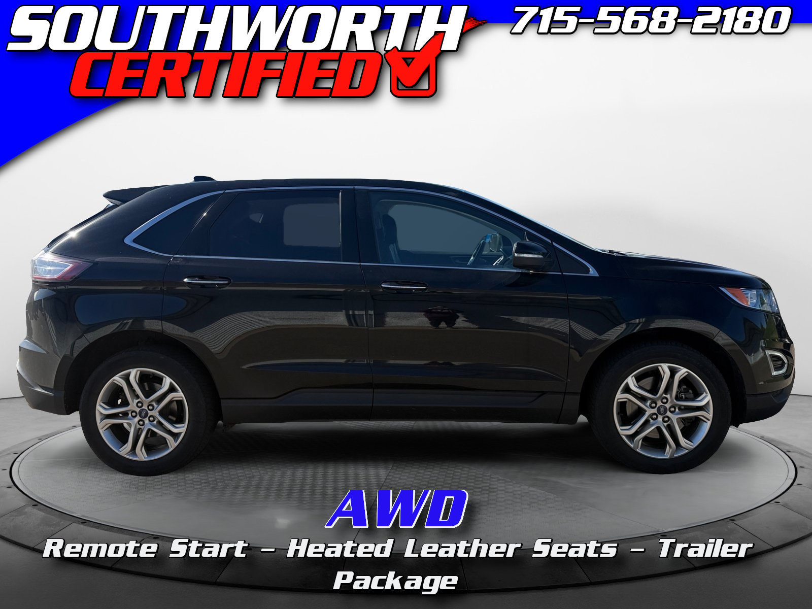 Used 2018 Ford Edge Titanium w/ Technology Package AWD/4WD image 1