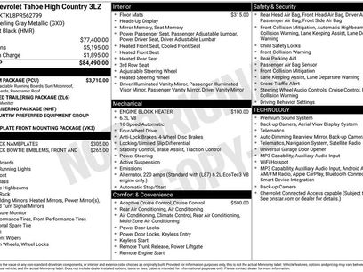 Used 2023 Chevrolet Tahoe High Country w/ Premium Package
