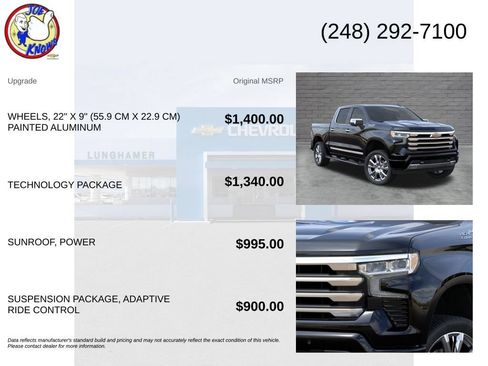 New 2026 Chevrolet Silverado 1500 High Country w/ Technology Package AWD/4WD image 5