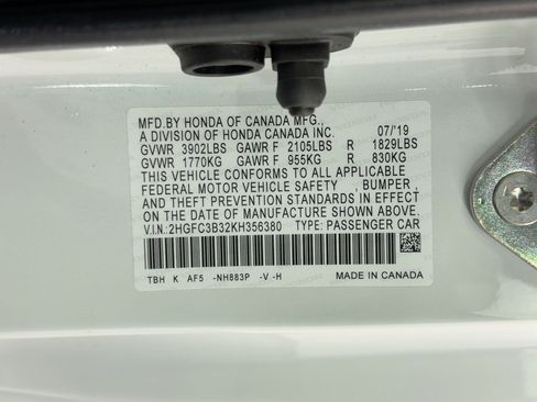 Certified 2019 Honda Civic EX image 20