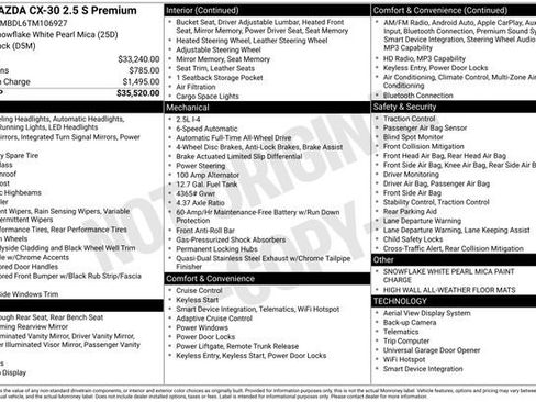 Certified 2026 MAZDA CX-30 AWD 2.5 S w/ Premium Package image 32