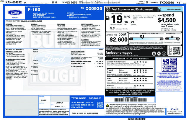 Used 2026 Ford F150 XLT w/ Equipment Group 302A MID AWD/4WD image 18