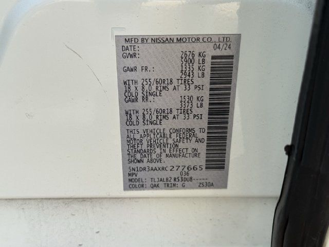 Used 2024 Nissan Pathfinder S w/ Cargo Package FWD image 32