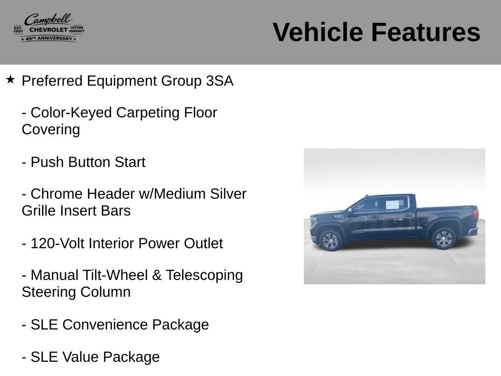 Used 2024 GMC Sierra 1500 SLE w/ Preferred Package AWD/4WD image 10